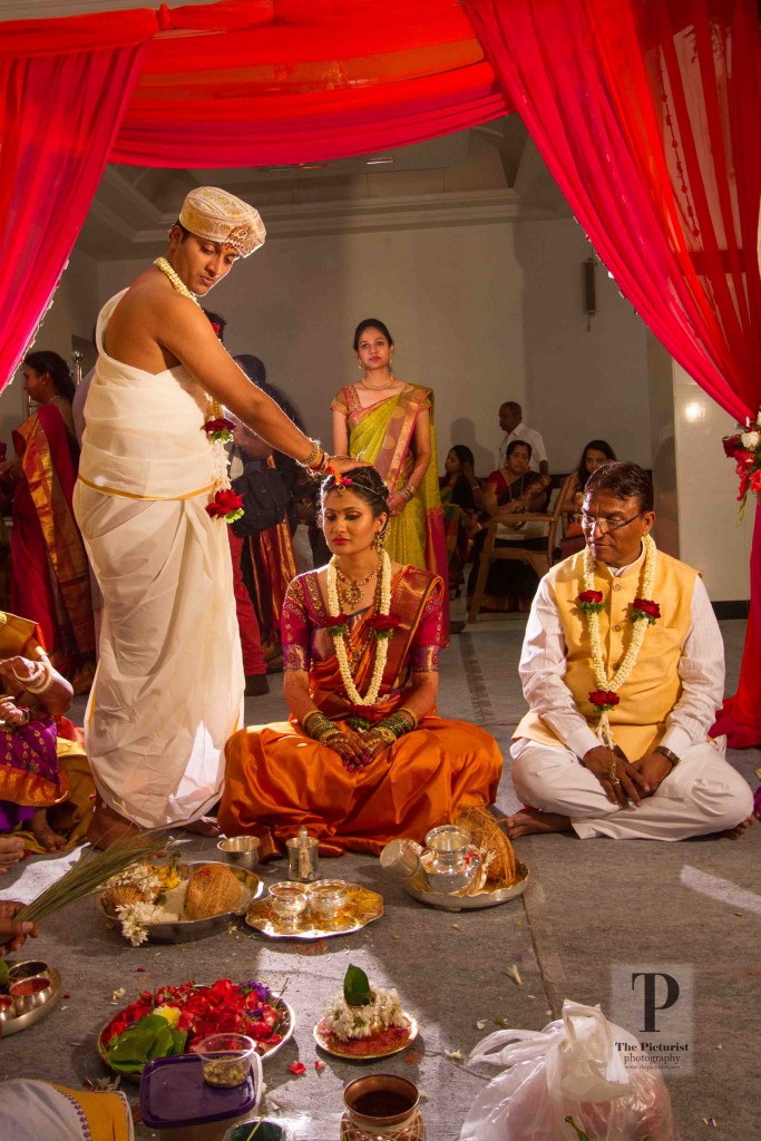 south indian wedding rituals with groom's family